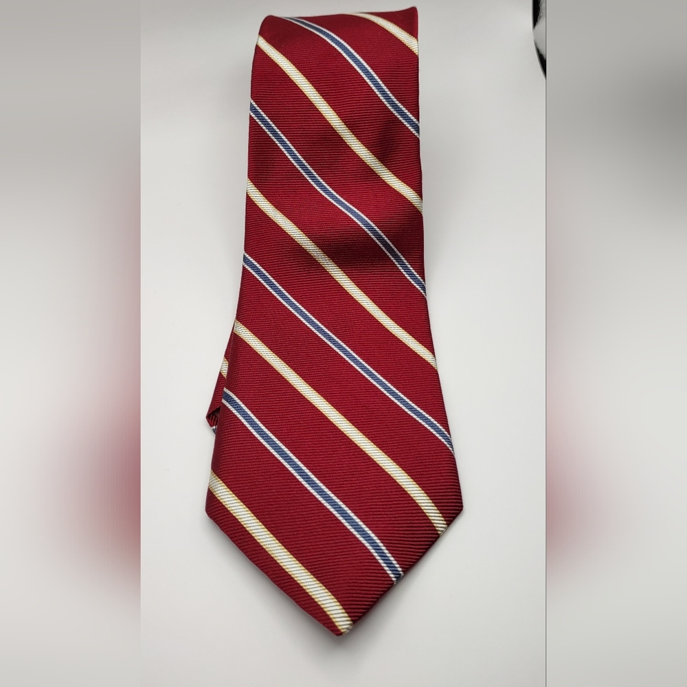 Classic Red Striped Tie